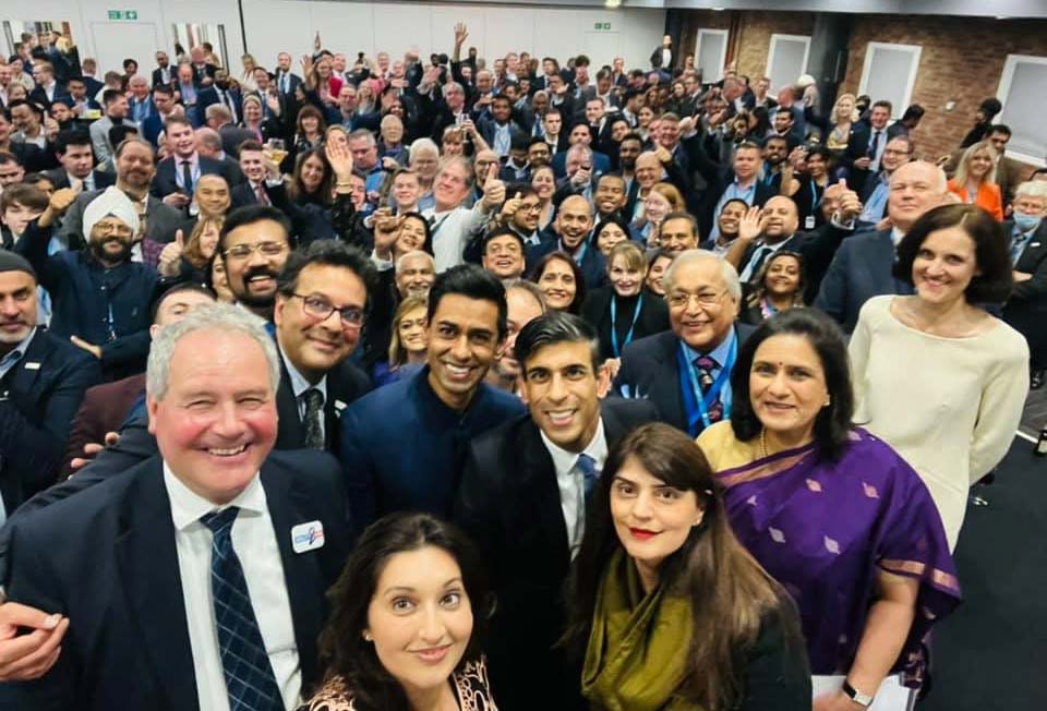 Rishi Sunak spoke to the Conservative Friends of India group at last year's party conference